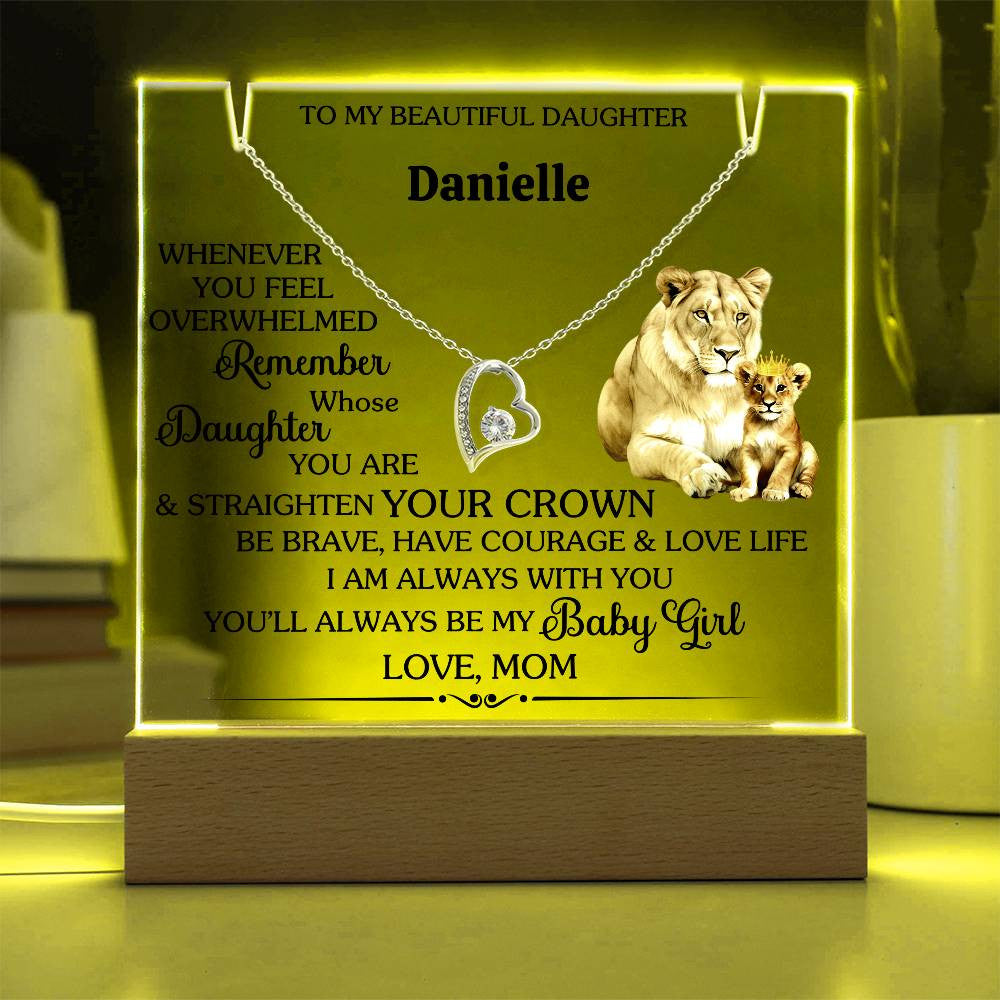 Daughter Nightlight with Necklace