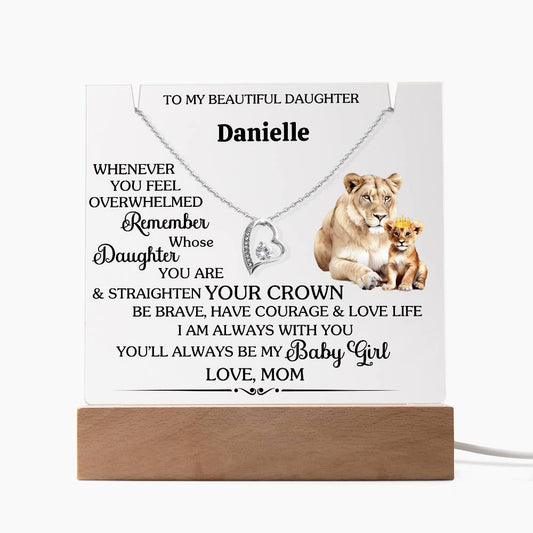 Daughter Nightlight with Necklace