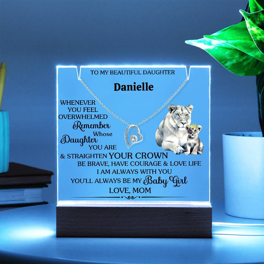 Daughter Nightlight with Necklace