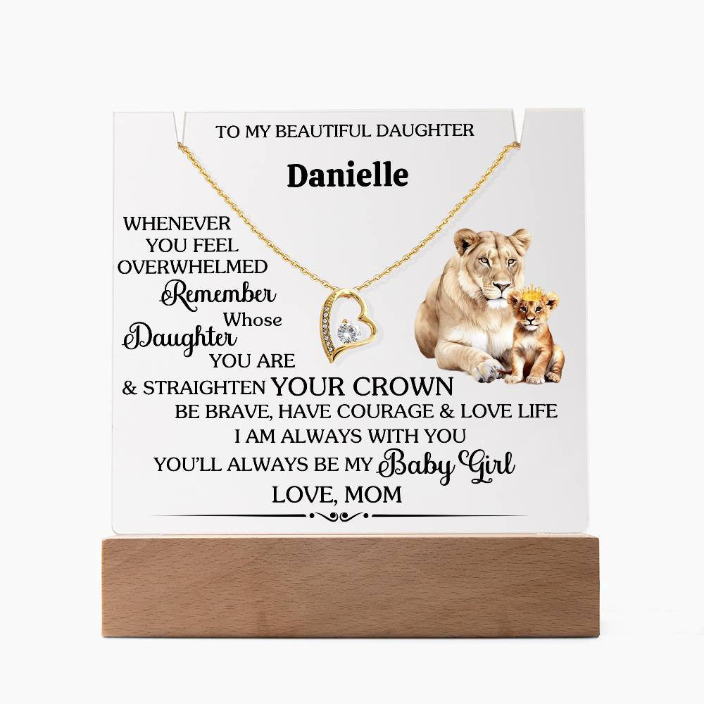 Daughter Nightlight with Necklace