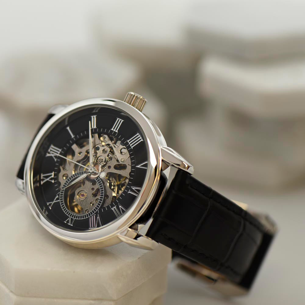 Parent's Gift to Son | Wedding Gift | Men's Openwork Watch