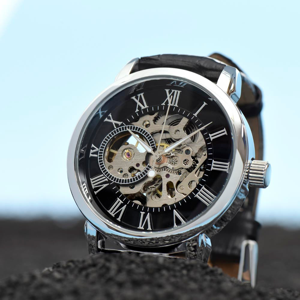 Future Husband Gift | Wedding Gift | Men's Openwork Watch