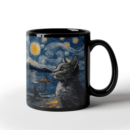 Cats Under the Stars Mug