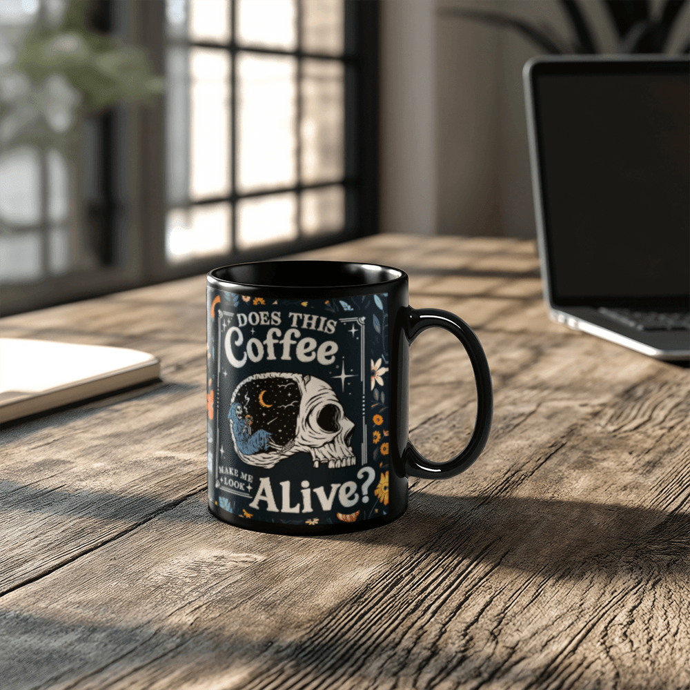 Does this Coffee? Skull Mug