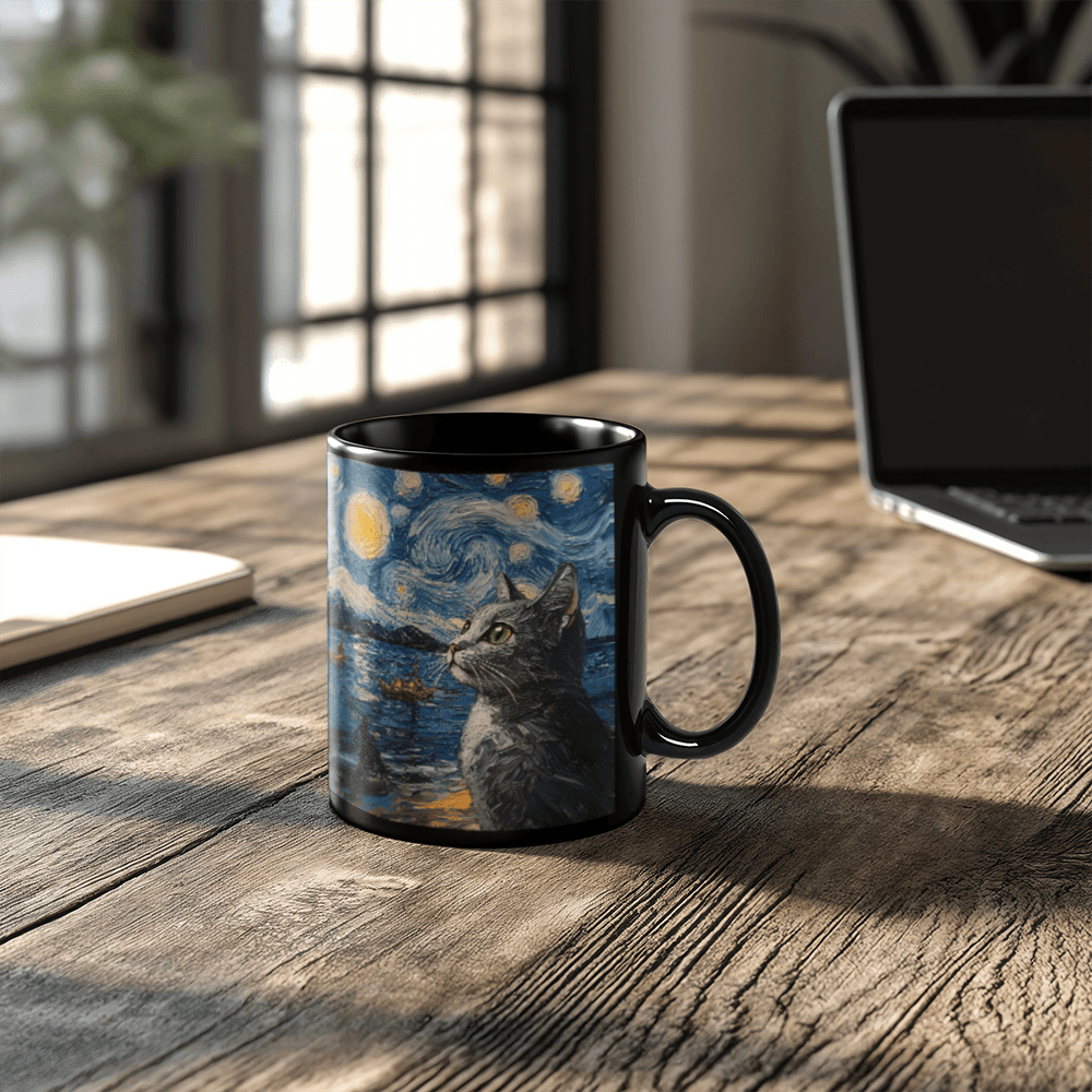 Cats Under the Stars Mug