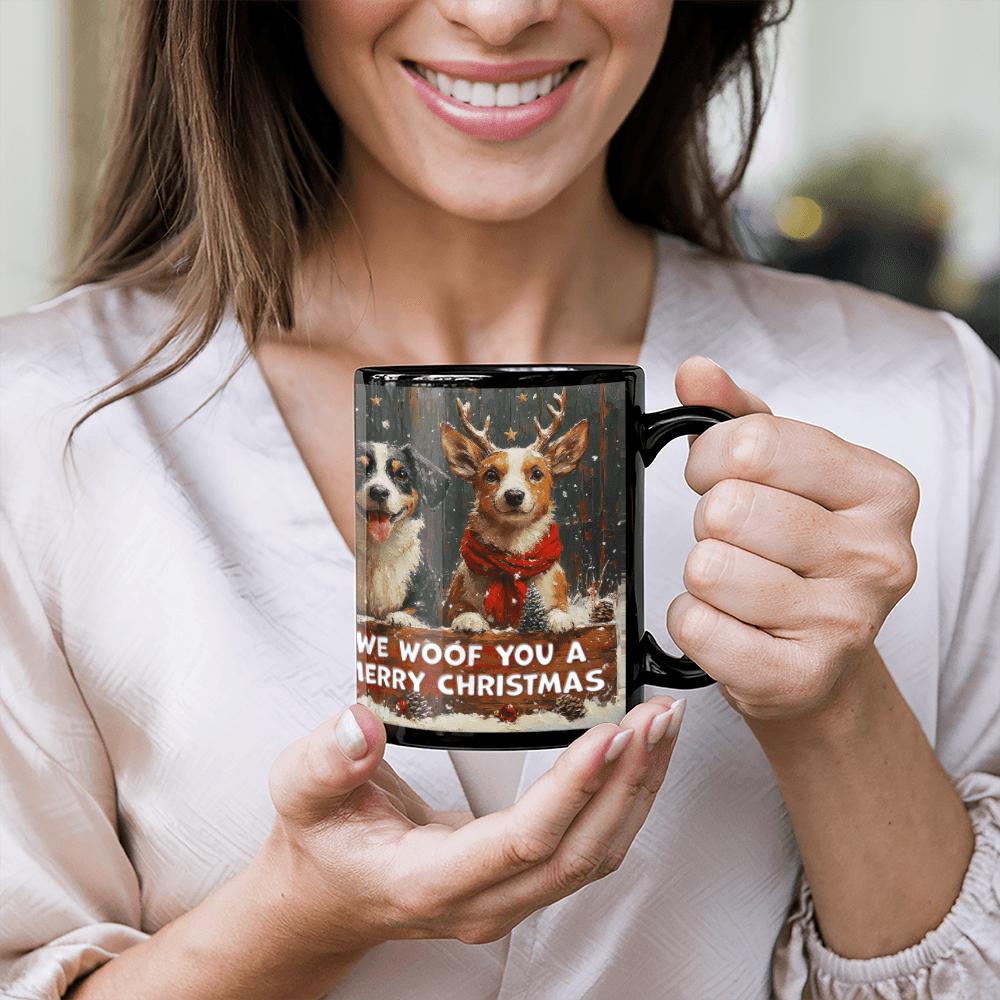 We Woof You Merry Christmas Mug