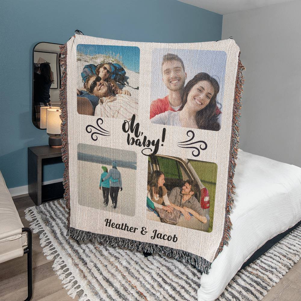 Oh Baby! Heirloom Woven Photo Blanket
