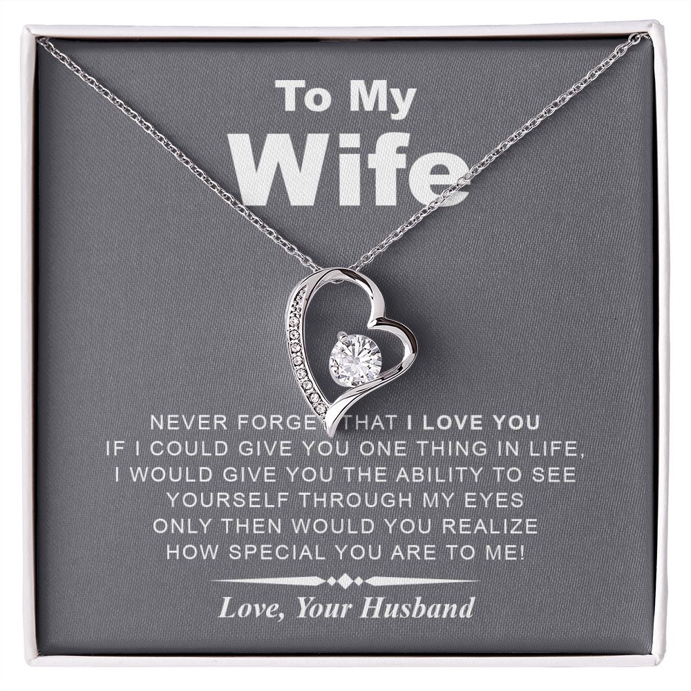 My Wife  Never Forget - Forever Love Necklace – Making Memories