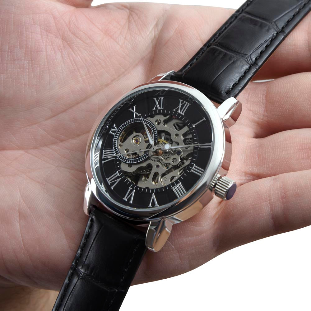 Groomsman Gift | Wedding Gift | Men's Openwork Watch