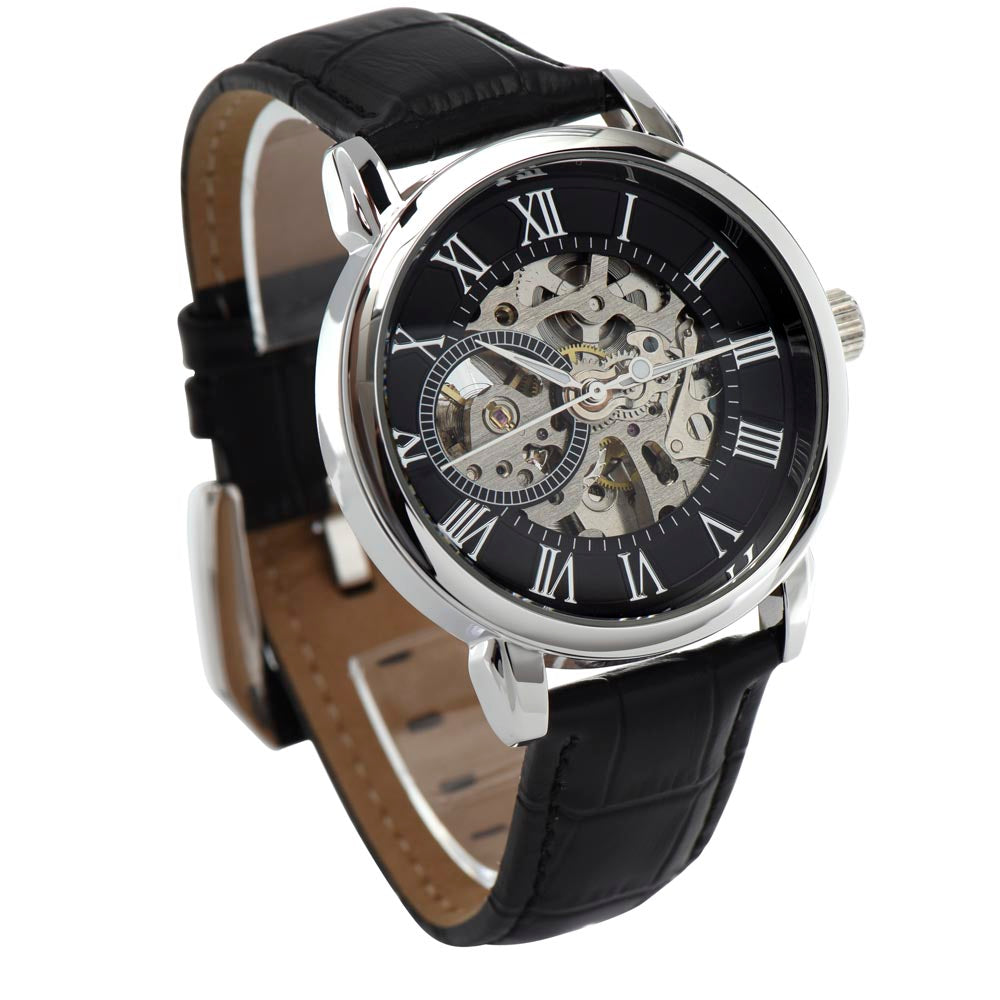 Future Father-in-Law Gift | Wedding Gift | Men's Openwork Watch