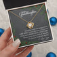 Granddaughter Christmas Love Knot Necklace