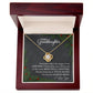 Granddaughter Christmas Love Knot Necklace