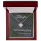 Granddaughter Christmas Love Knot Necklace