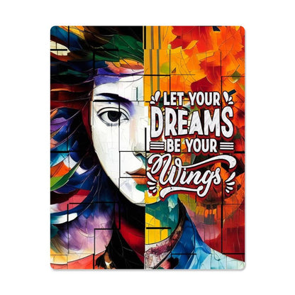 Metal Wall Art  - Let Your Dreams Be Your Wings