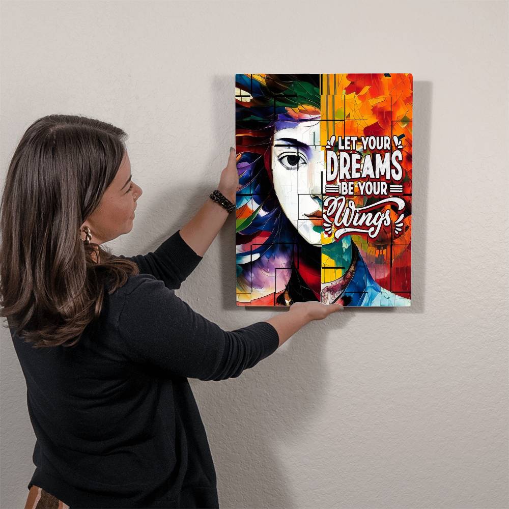 Metal Wall Art  - Let Your Dreams Be Your Wings