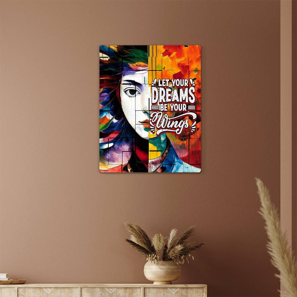 Metal Wall Art  - Let Your Dreams Be Your Wings