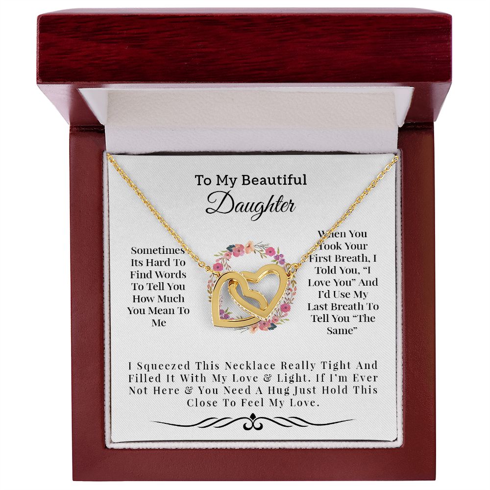 My Beautiful Daughter -  Interlocking Hearts Necklace