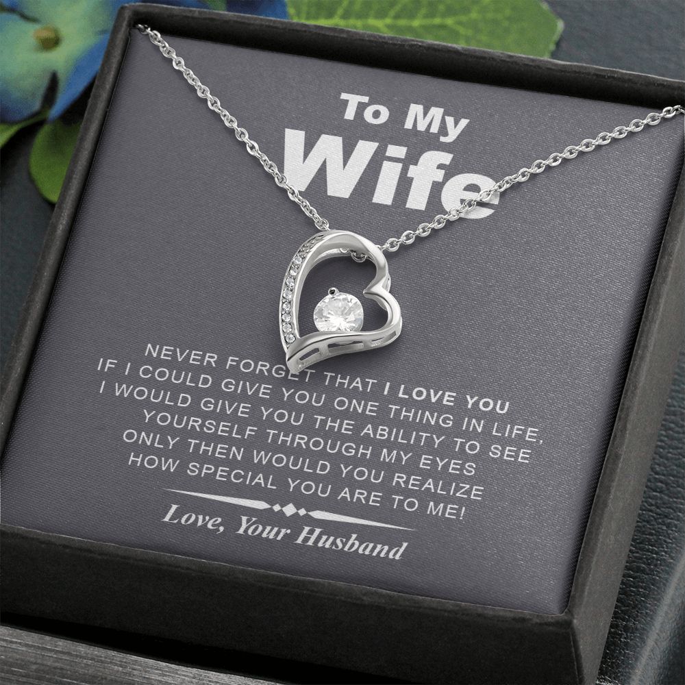 My Wife | Never Forget - Forever Love Necklace